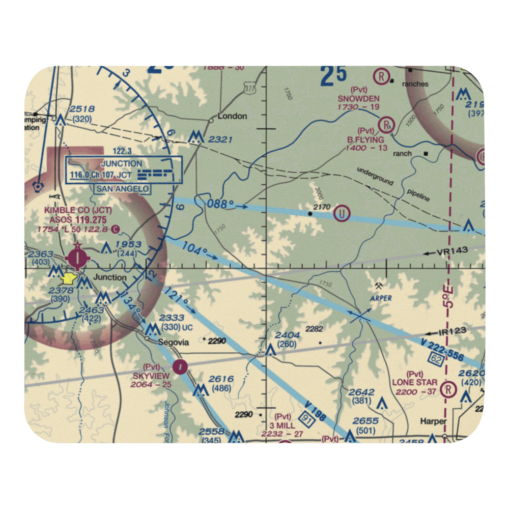 Robinson Ranch Airport (52TE) VFR Sectional Mouse Pad 