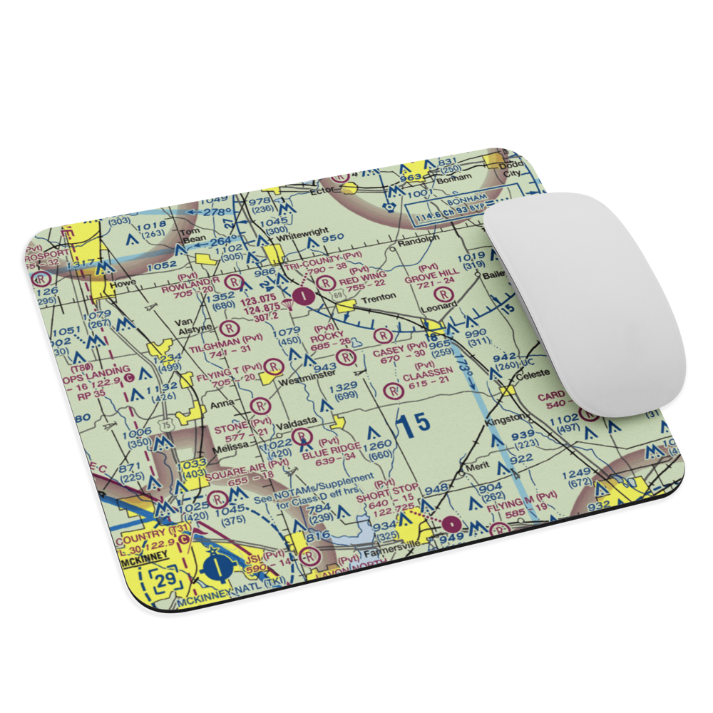 Rockys Place Airport (6TA2) VFR Sectional Mouse Pad 