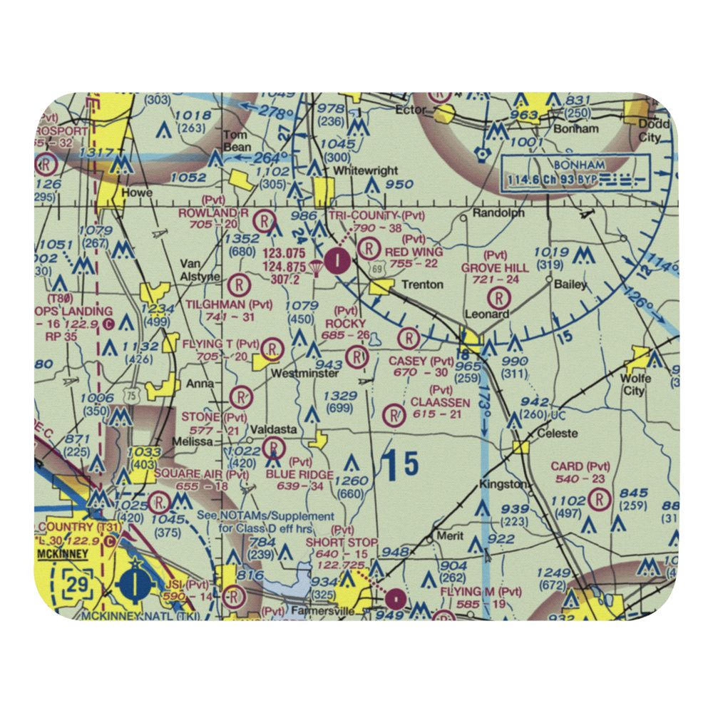 Rockys Place Airport (6TA2) VFR Sectional Mouse Pad 