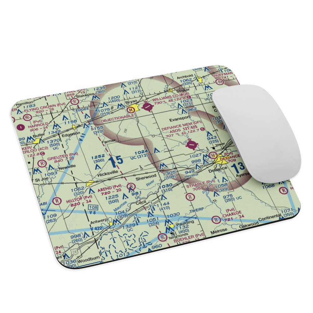 Rogers Private Airport (5OI9) VFR Sectional Mouse Pad 