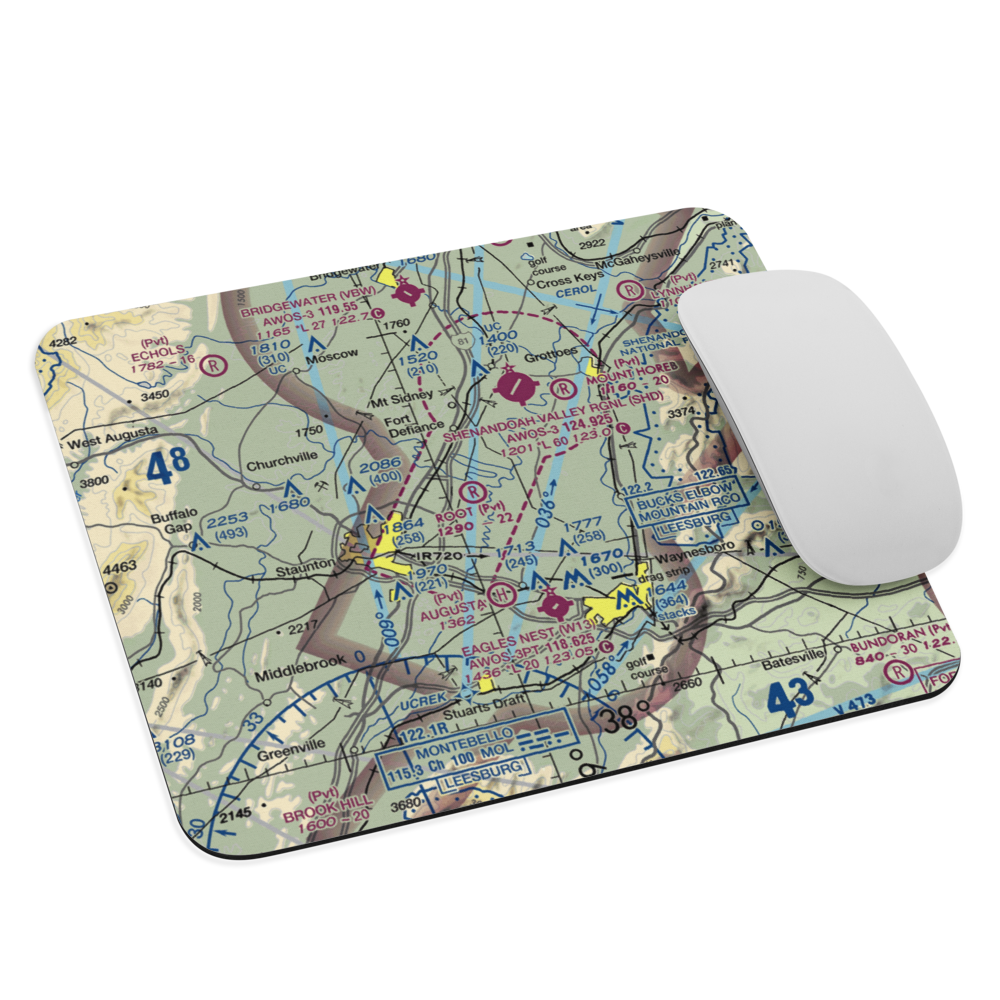 Root Field (82VA) VFR Sectional Mouse Pad 