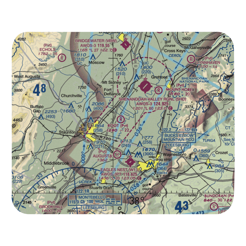 Root Field (82VA) VFR Sectional Mouse Pad 