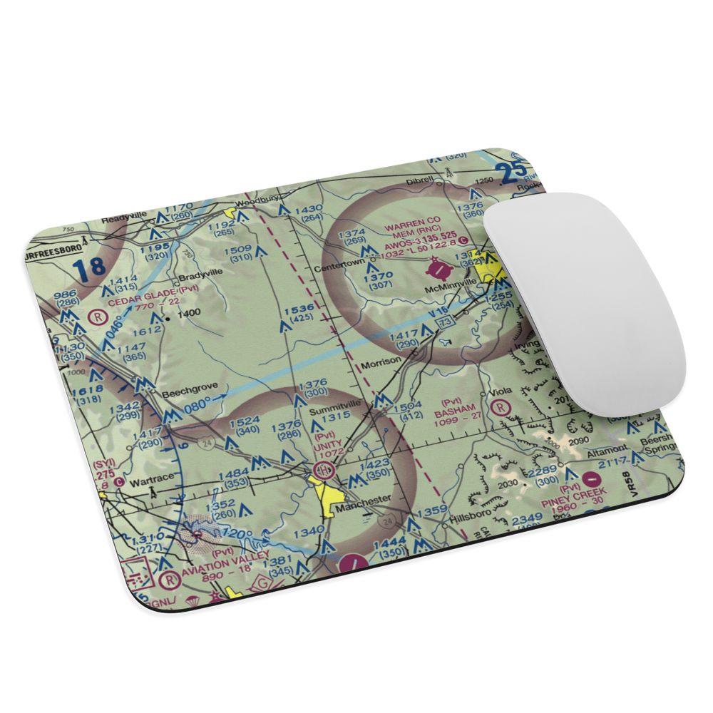 Roseanne Airport (43TN) VFR Sectional Mouse Pad 