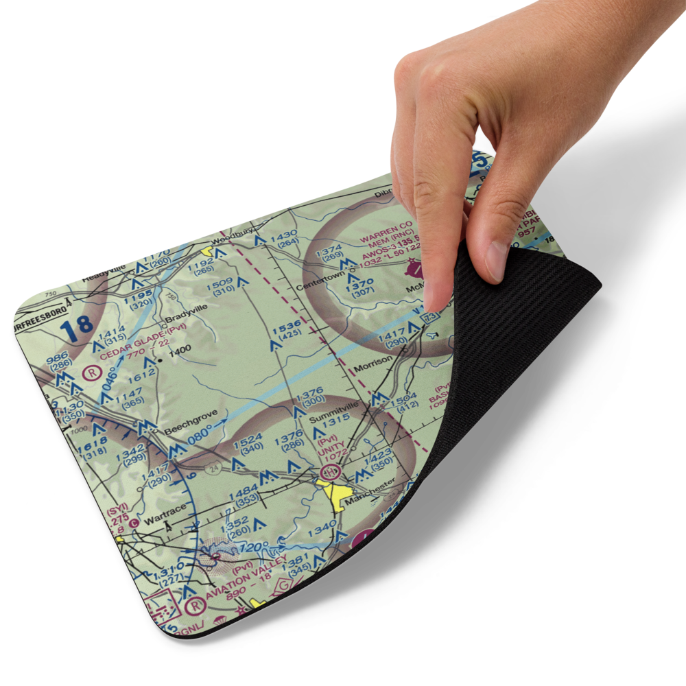 Roseanne Airport (43TN) VFR Sectional Mouse Pad 