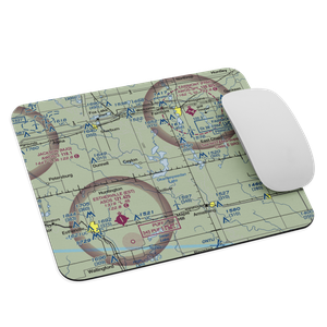 Rosenberg Airport (MY80) VFR Sectional Mouse Pad