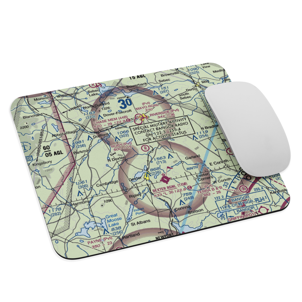 Ruby Field (ME32) VFR Sectional Mouse Pad 