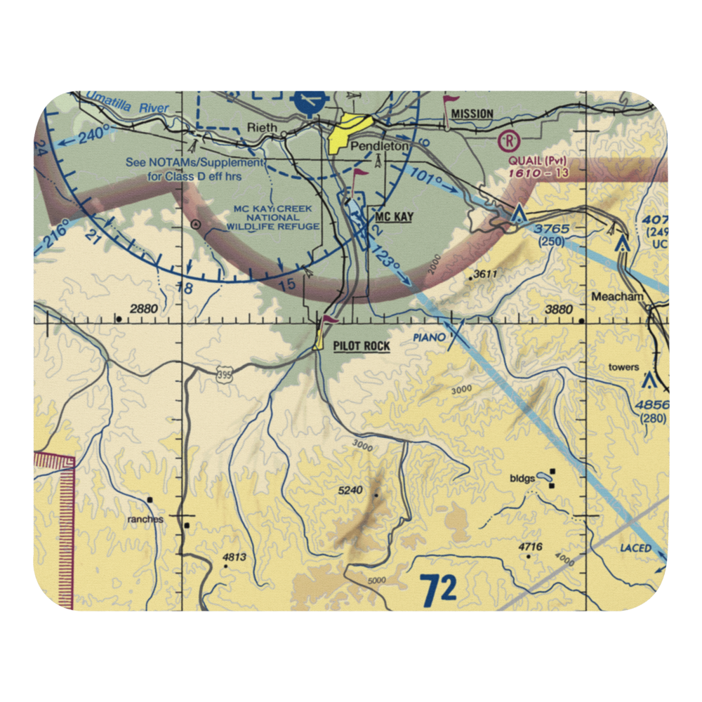 Rugg Ranches Airport (45OG) VFR Sectional Mouse Pad 