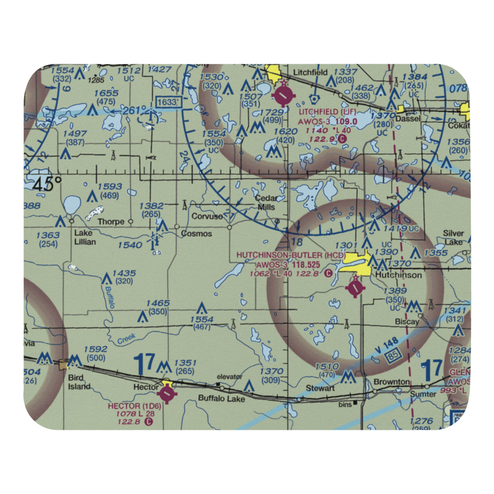 Runke's Field (MN20) VFR Sectional Mouse Pad 