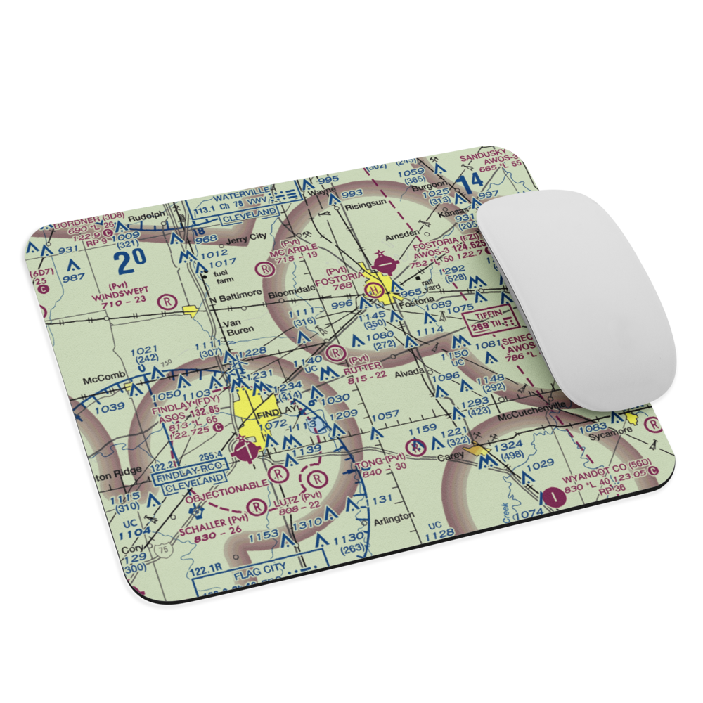 Rutter Airport (OA04) VFR Sectional Mouse Pad 