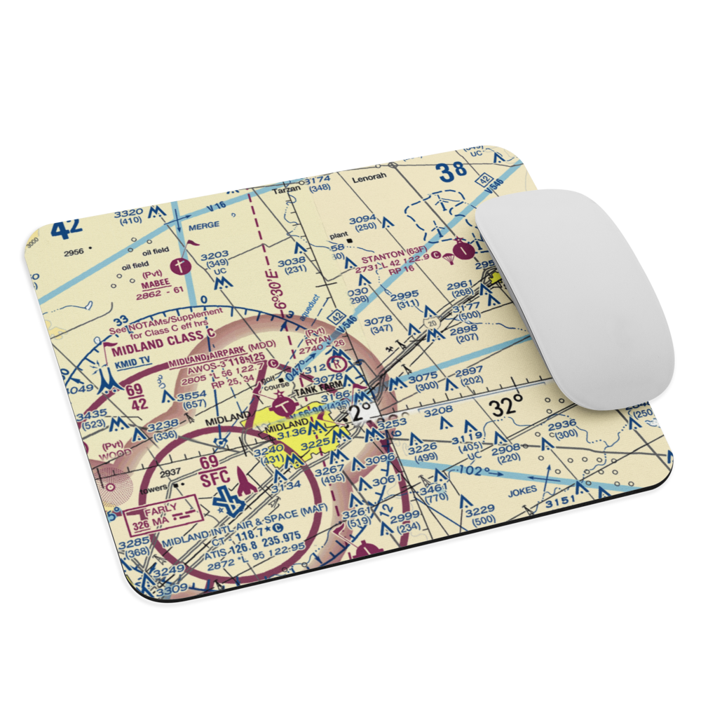 Ryan Aerodrome (7TX7) VFR Sectional Mouse Pad 