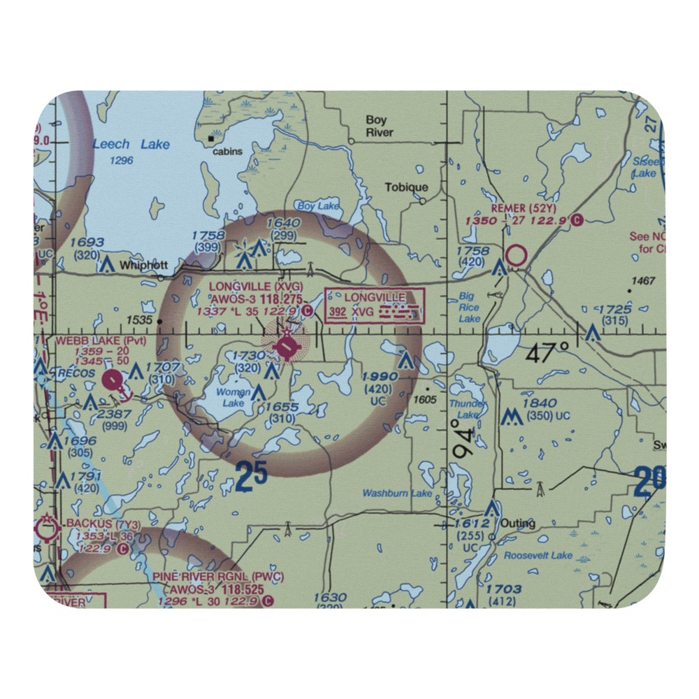 Safe Air Seaplane Base (MY83) VFR Sectional Mouse Pad 