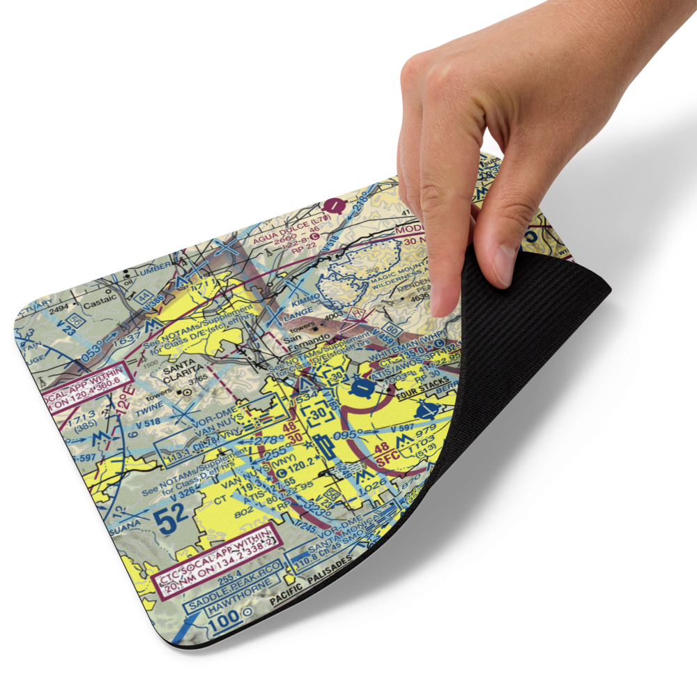 San Fernando Airport (SFR) VFR Sectional Mouse Pad 