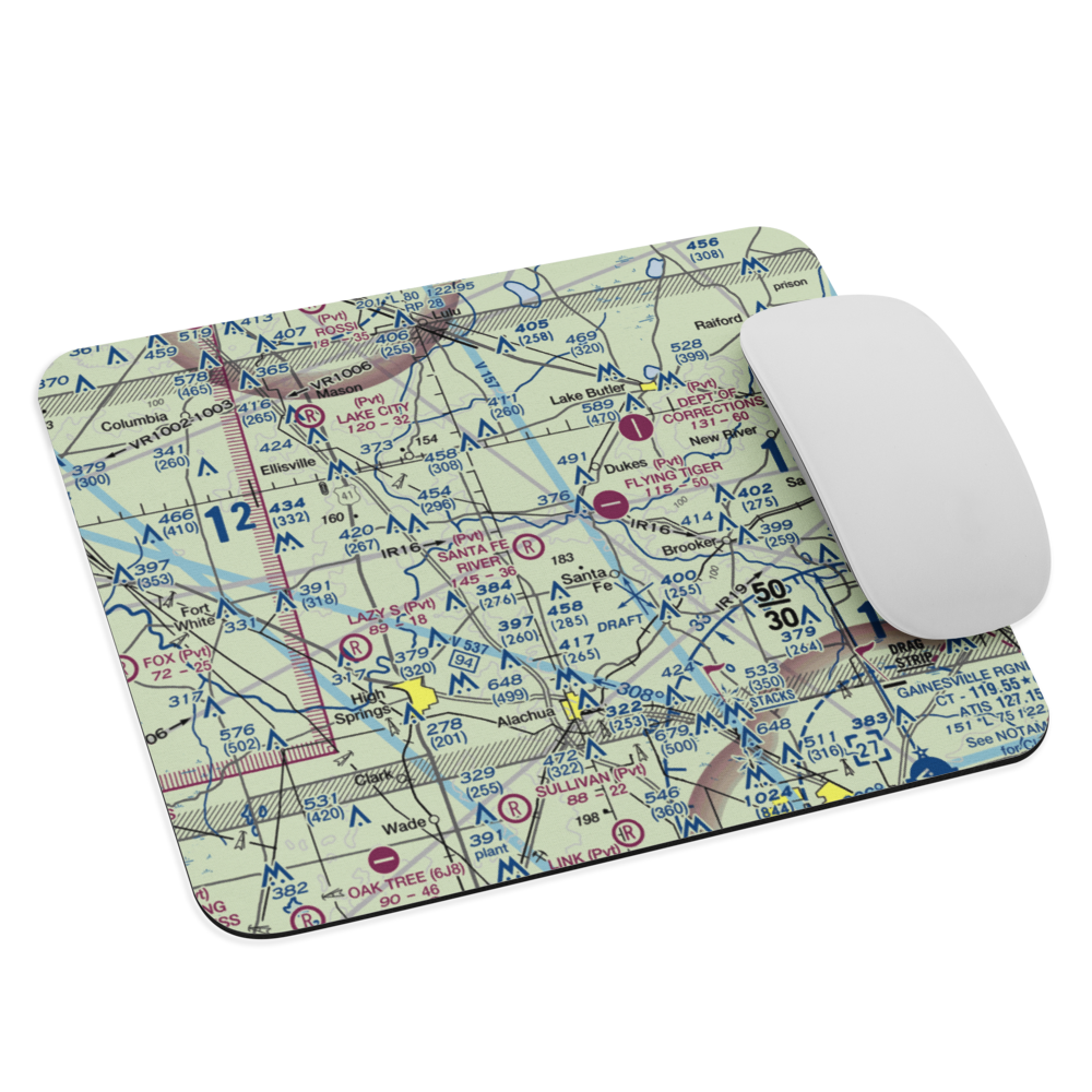 Santa Fe River Ranch Airport (FA62) VFR Sectional Mouse Pad 
