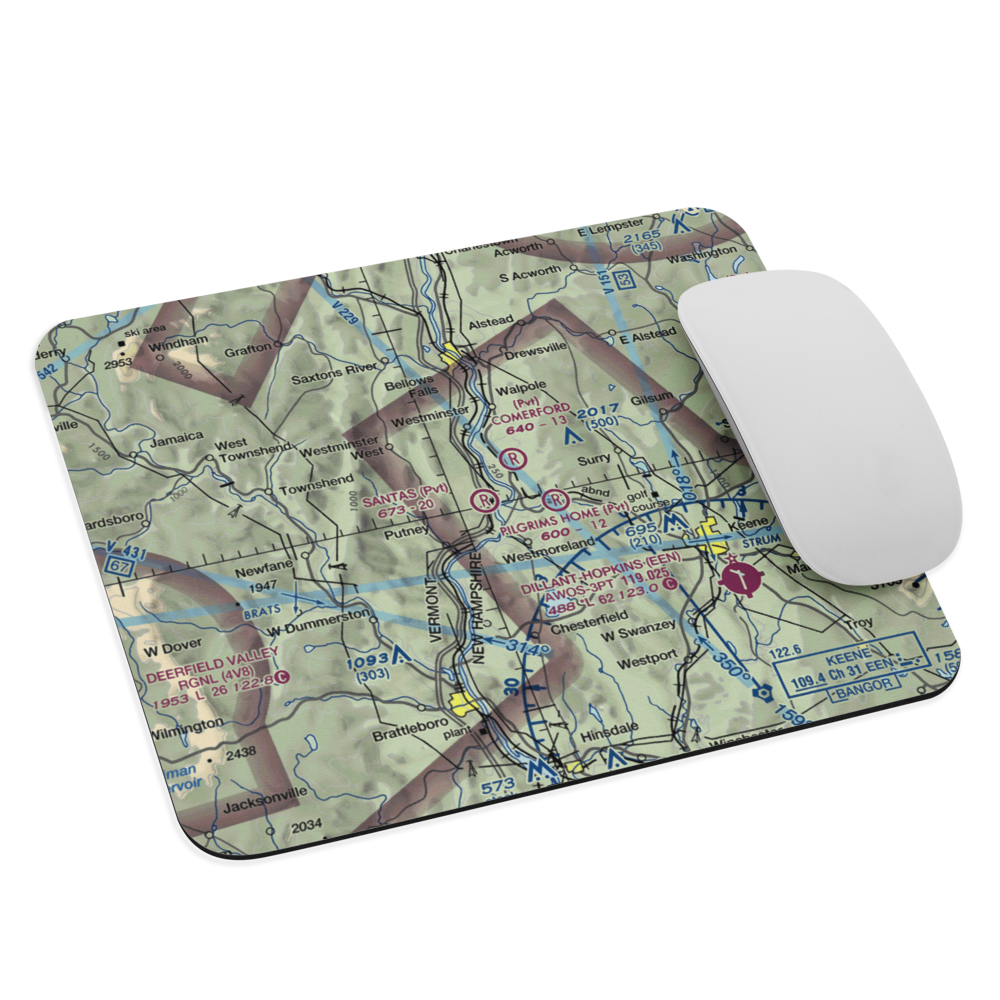 Santa's Airport (VT06) VFR Sectional Mouse Pad 