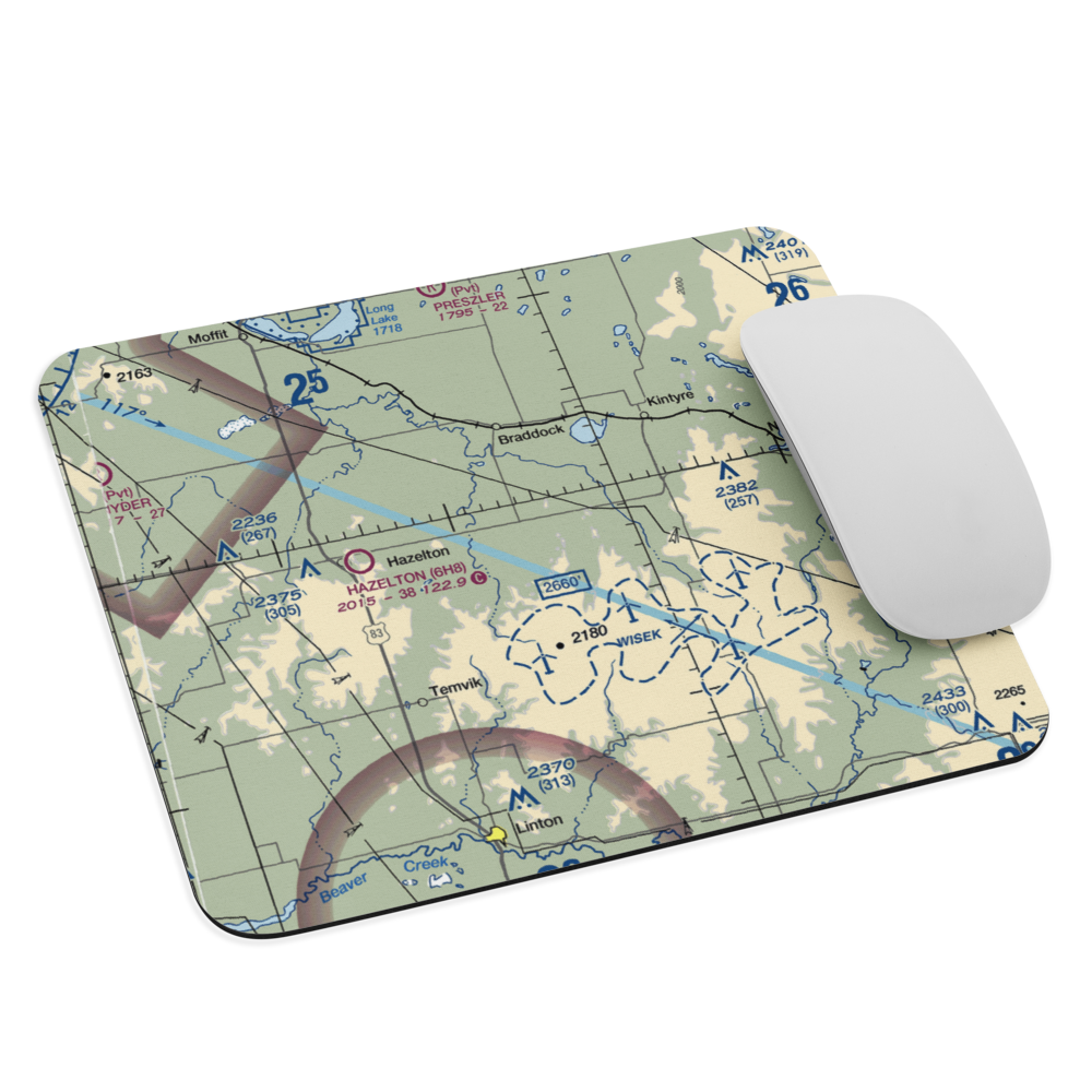 Saville Private Airport (0ND7) VFR Sectional Mouse Pad 
