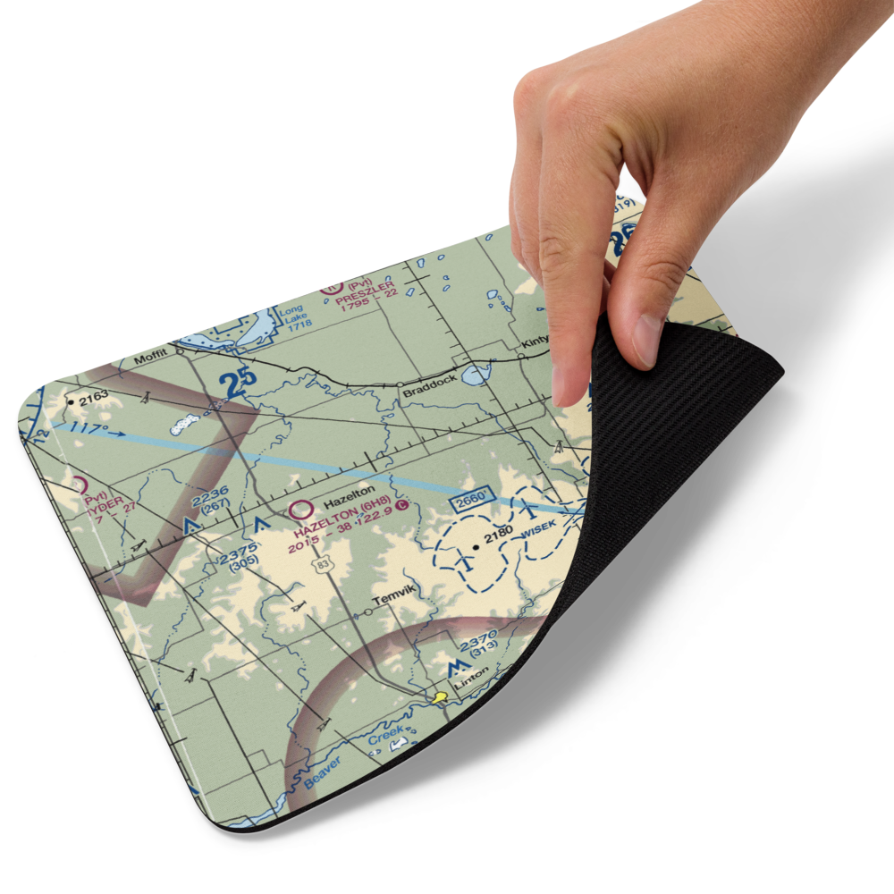 Saville Private Airport (0ND7) VFR Sectional Mouse Pad 
