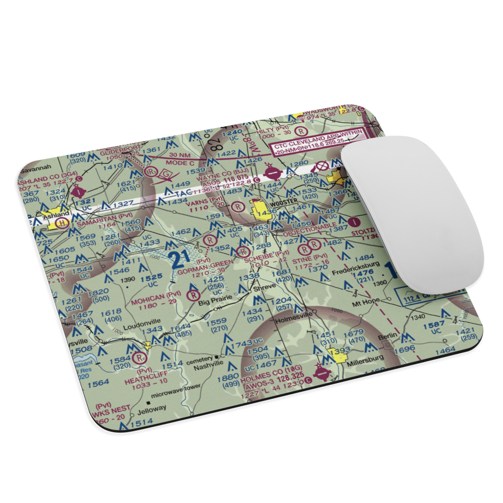 Scheibe Field (OI55) VFR Sectional Mouse Pad 