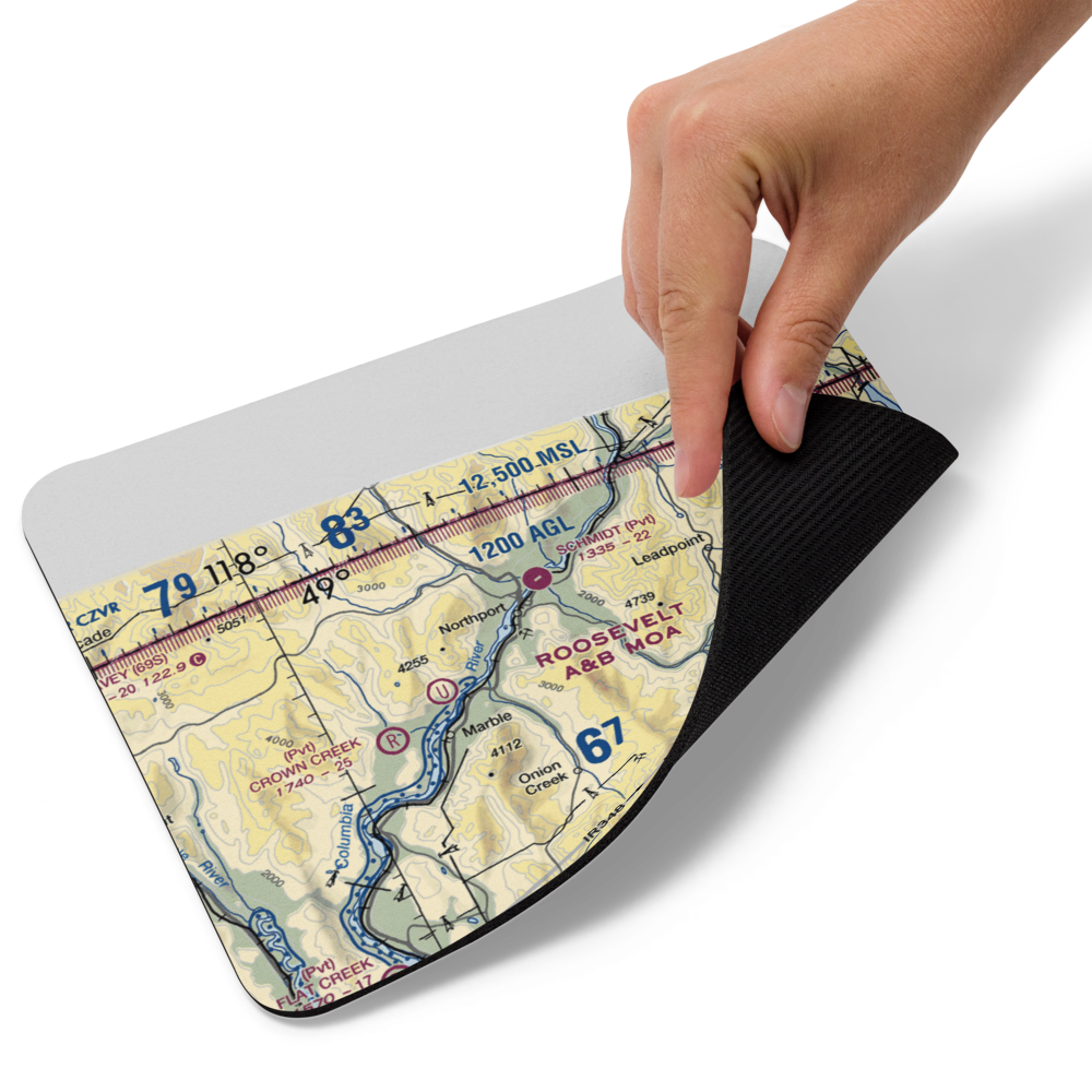 Schmidt Ranch Airport (1WN0) VFR Sectional Mouse Pad 