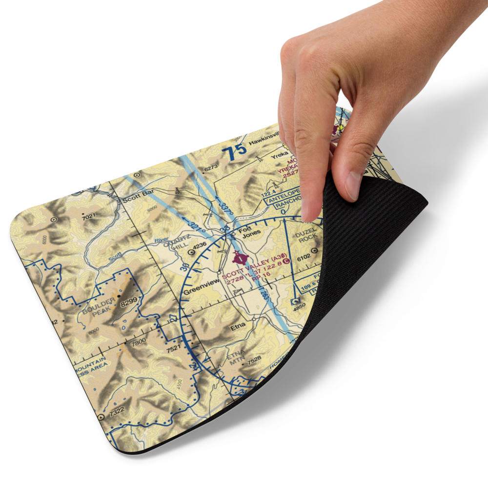 Scott Valley Airport (A30) VFR Sectional Mouse Pad 