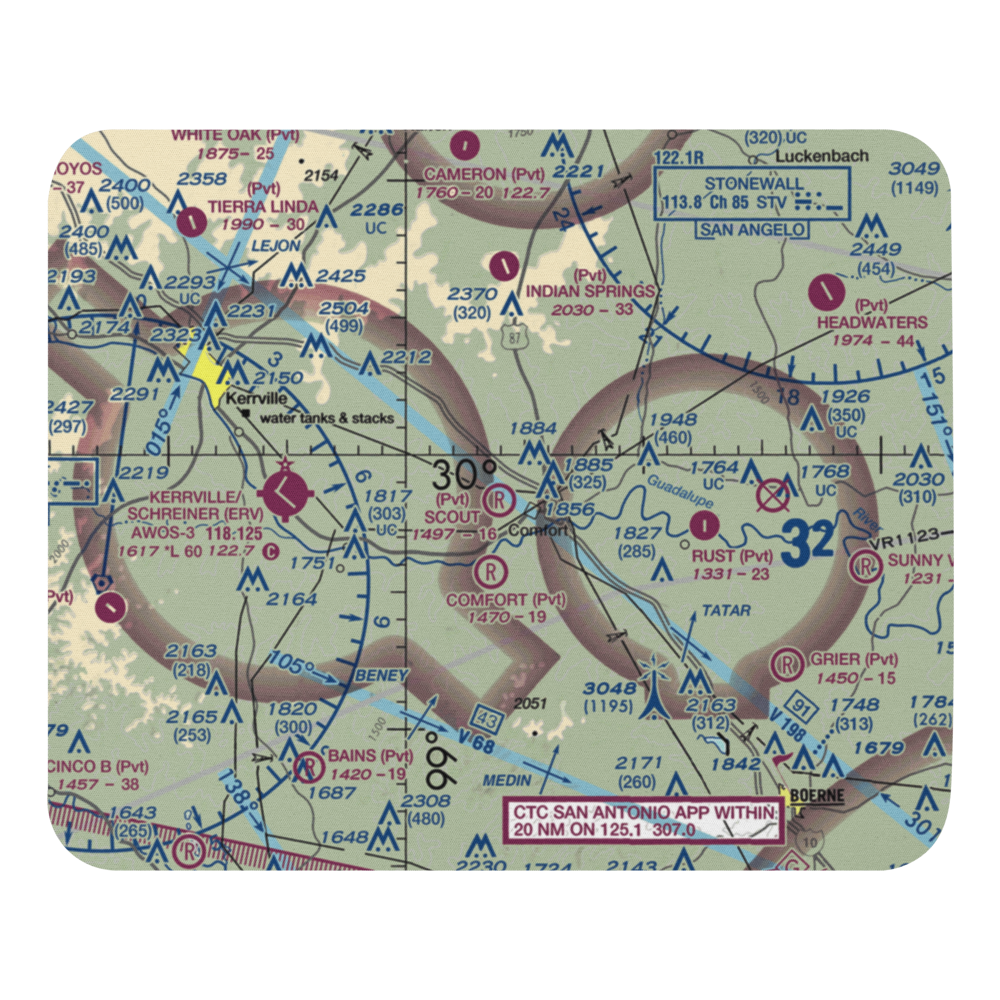 Scout Airport (XS80) VFR Sectional Mouse Pad 