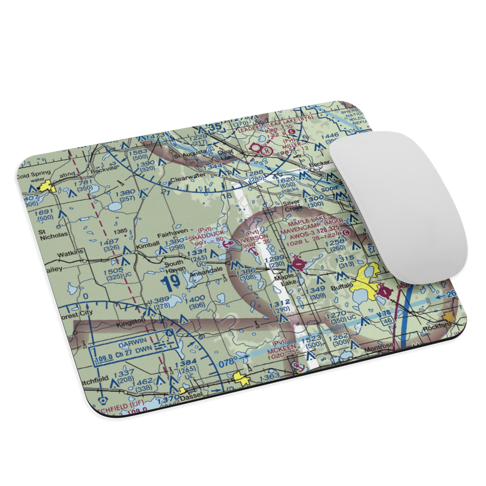 Shadduck Seaplane Base (3MN0) VFR Sectional Mouse Pad 