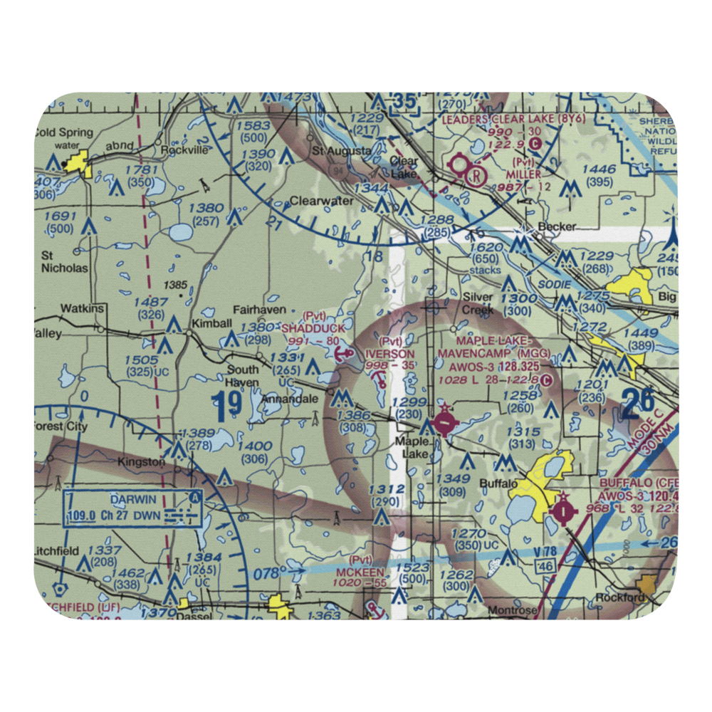 Shadduck Seaplane Base (3MN0) VFR Sectional Mouse Pad 