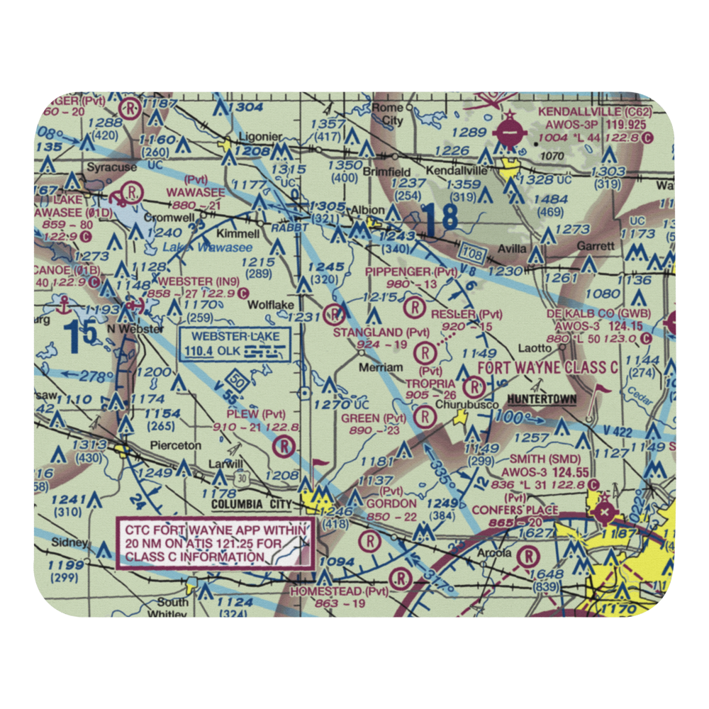 Shaffer Airport (9II0) VFR Sectional Mouse Pad 