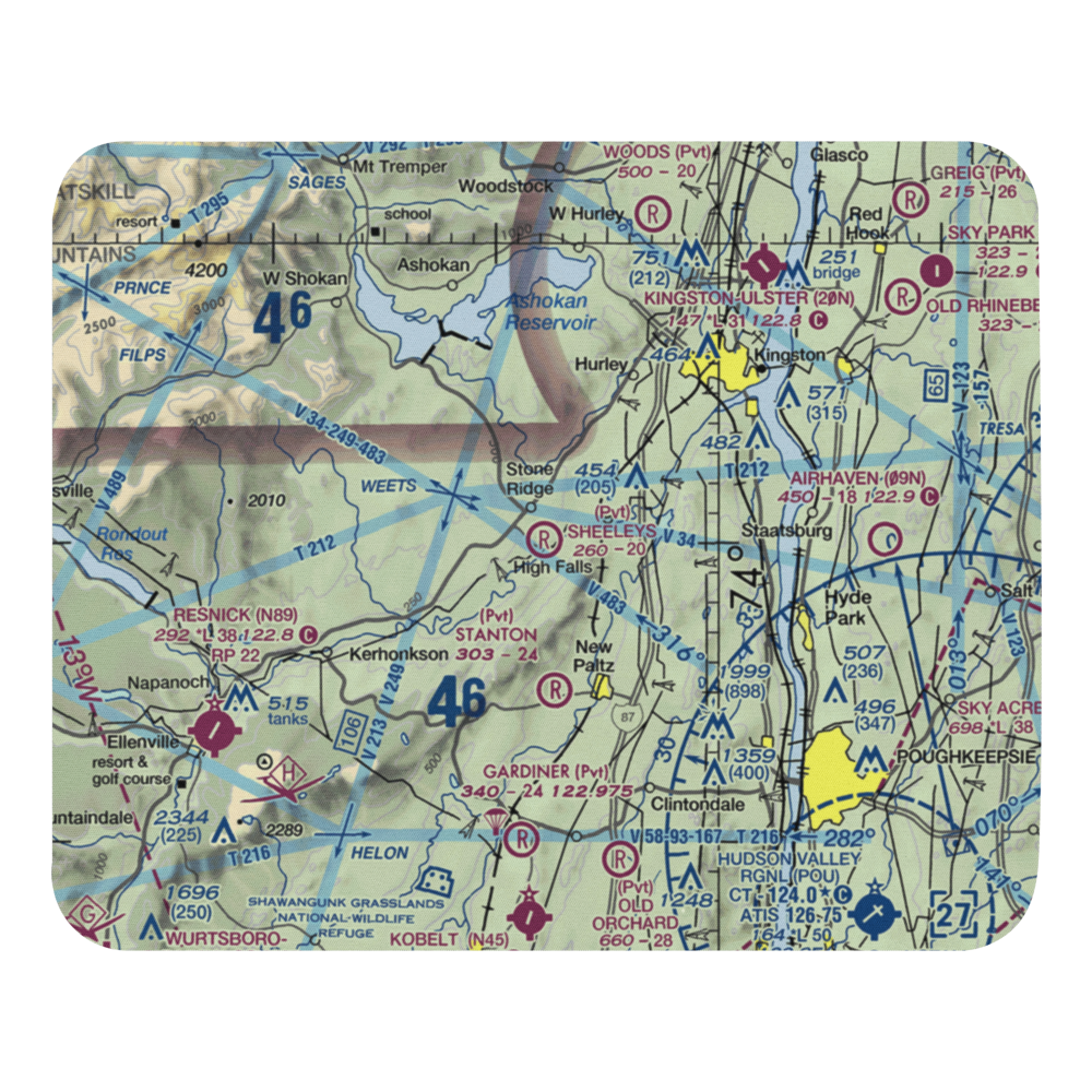 Sheeley's Farm Airport (NK08) VFR Sectional Mouse Pad 