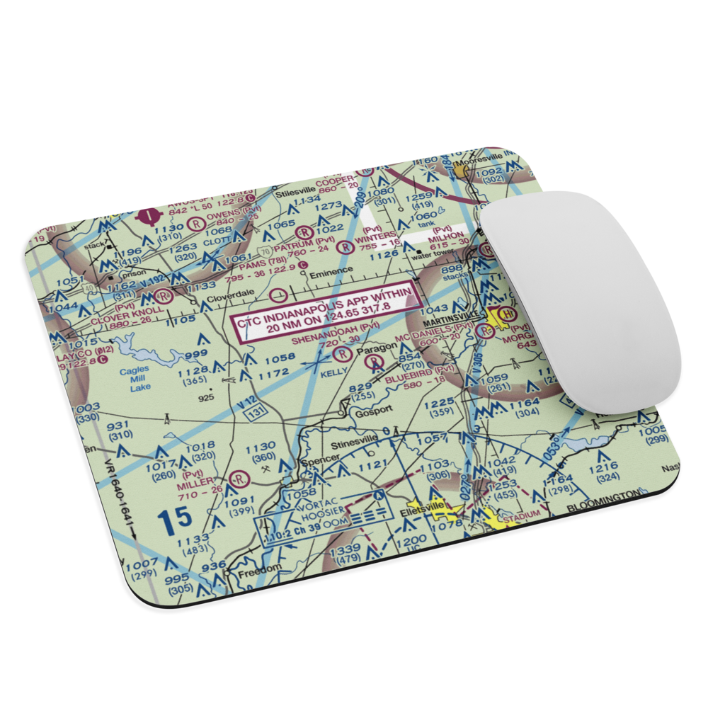 Shenandoah Flying Field (3II1) VFR Sectional Mouse Pad 