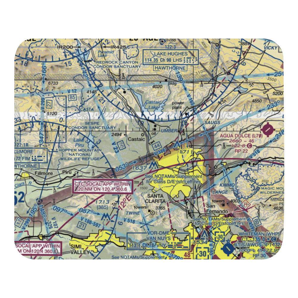 Sheriff's Wayside Heliport (81L) VFR Sectional Mouse Pad 