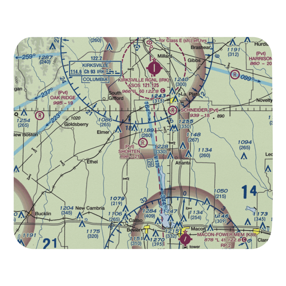 Shorten Airfield (MU06) VFR Sectional Mouse Pad 