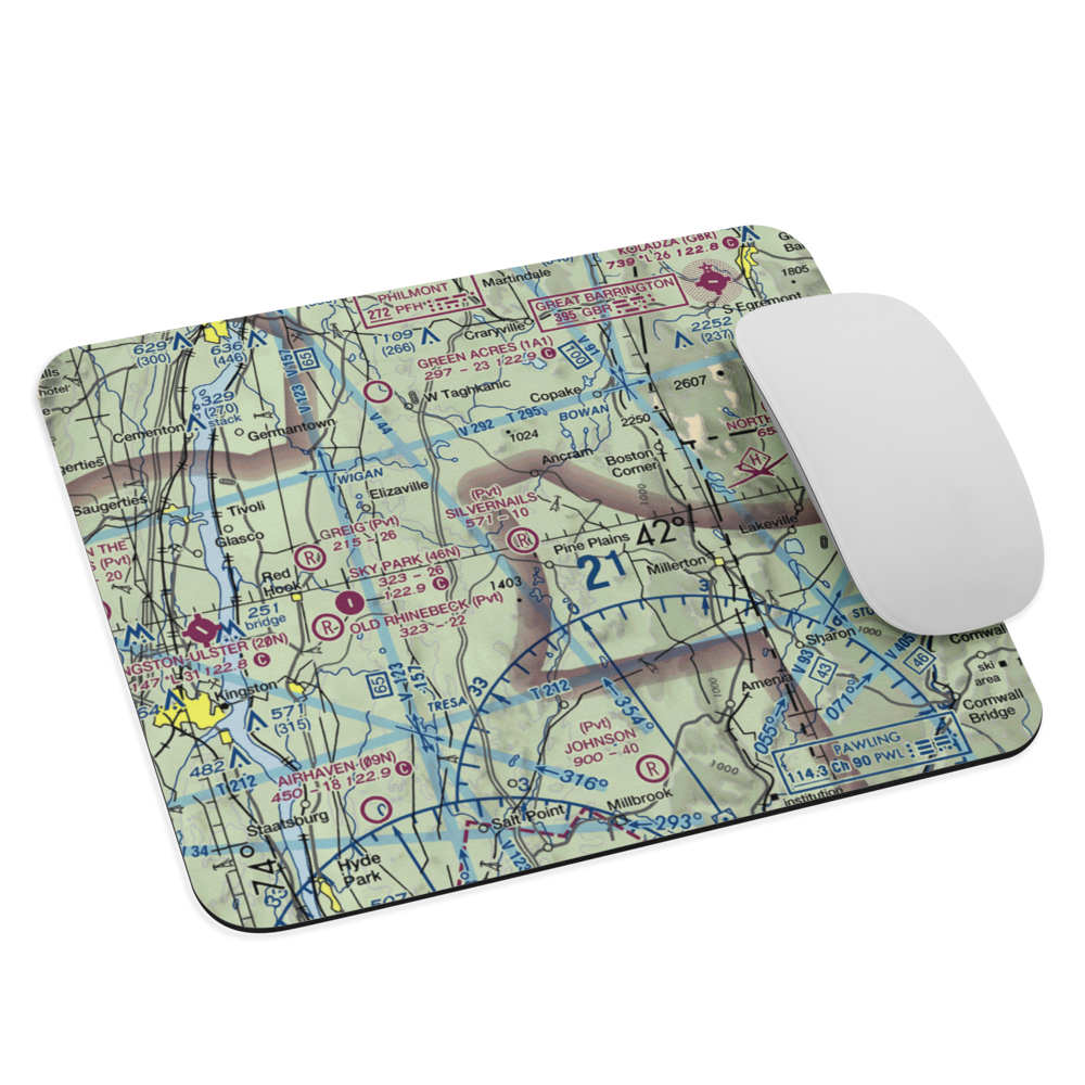 Silvernails Field (82NY) VFR Sectional Mouse Pad 
