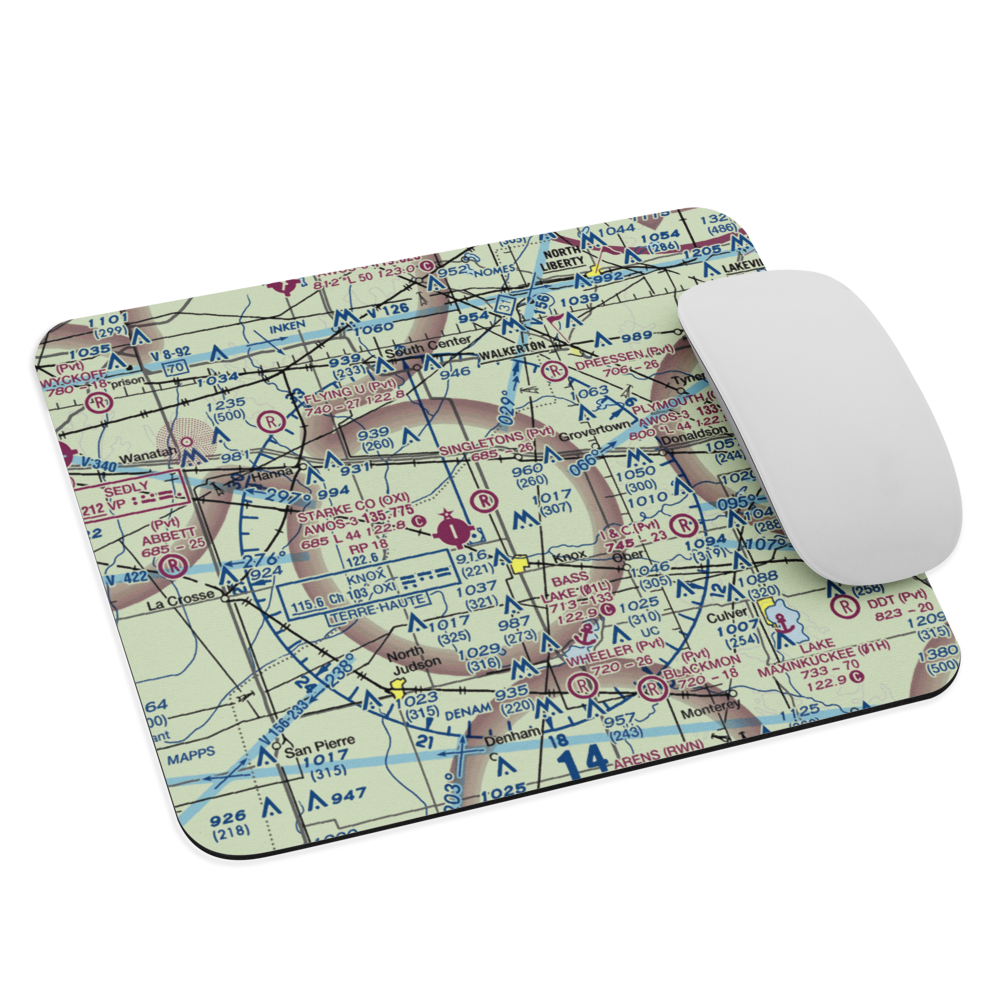 Singleton's Landing Strip (IN87) VFR Sectional Mouse Pad 