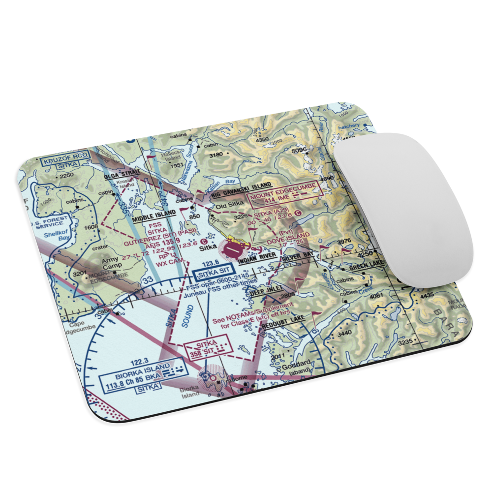 Sitka Seaplane Base (A29) VFR Sectional Mouse Pad 