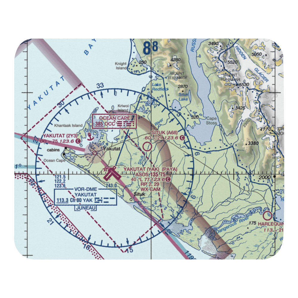 Situk Airport (A68) VFR Sectional Mouse Pad 