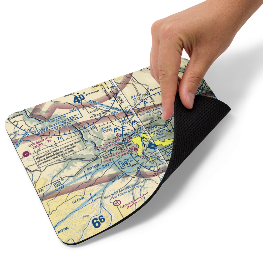 Skid Row Seaplane Base (WT33) VFR Sectional Mouse Pad 