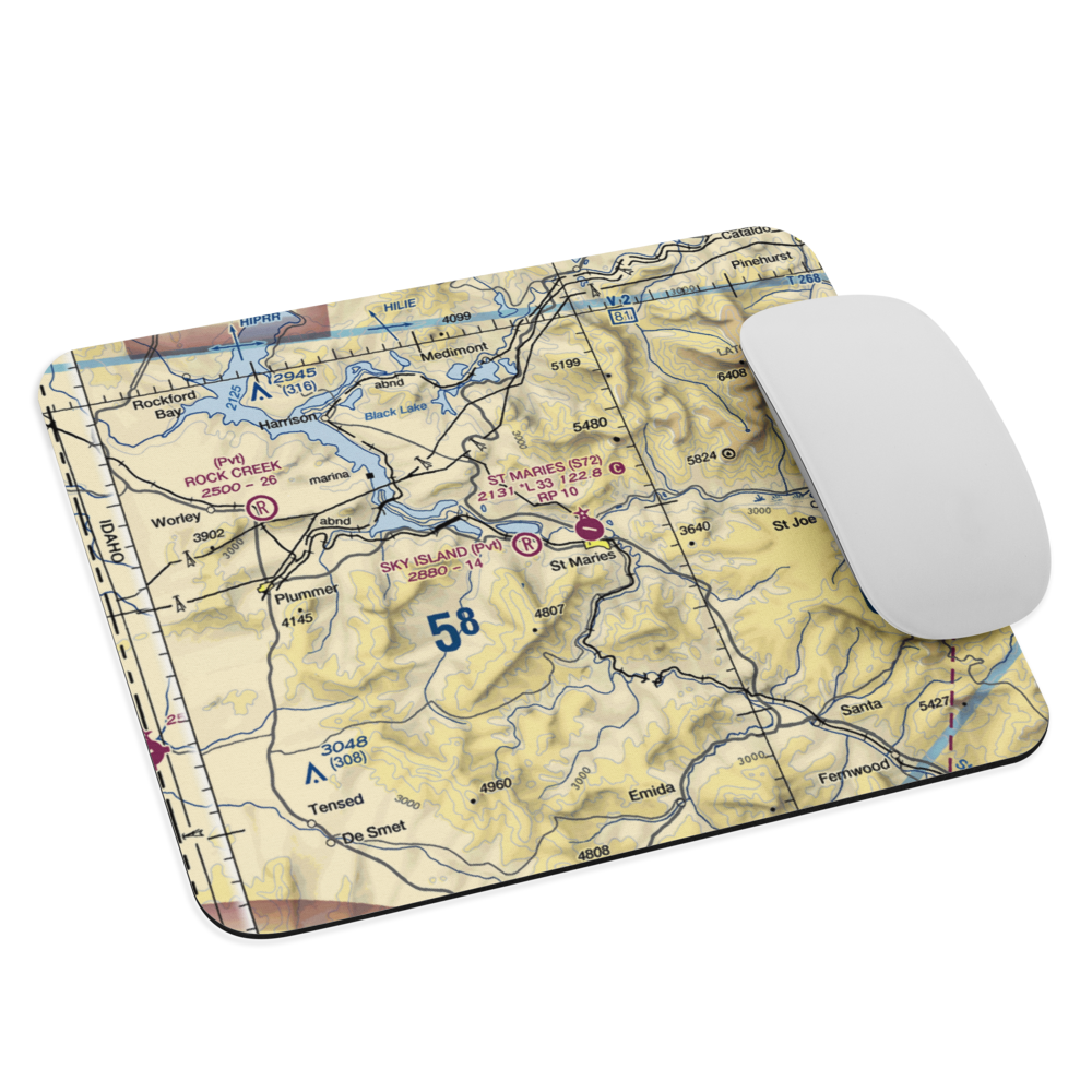 Sky Island Ranch Airport (ID13) VFR Sectional Mouse Pad 