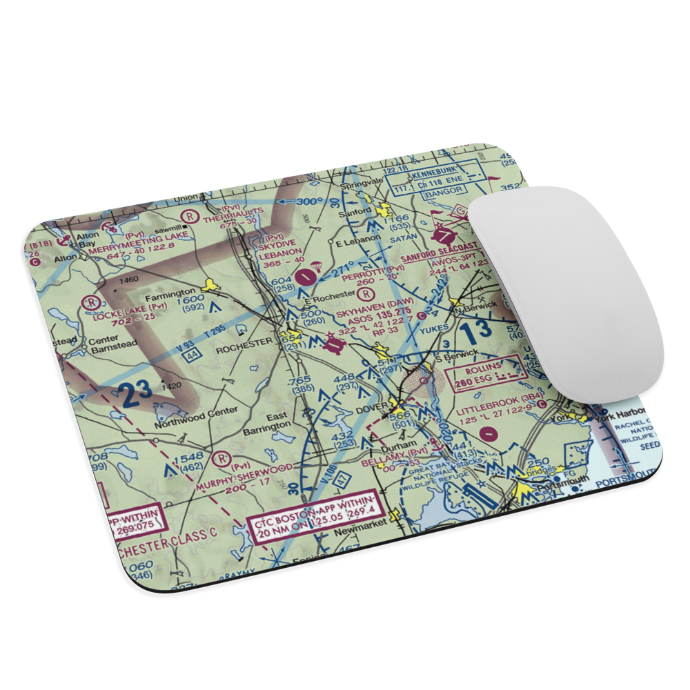 Skyhaven Airport (DAW) VFR Sectional Mouse Pad 