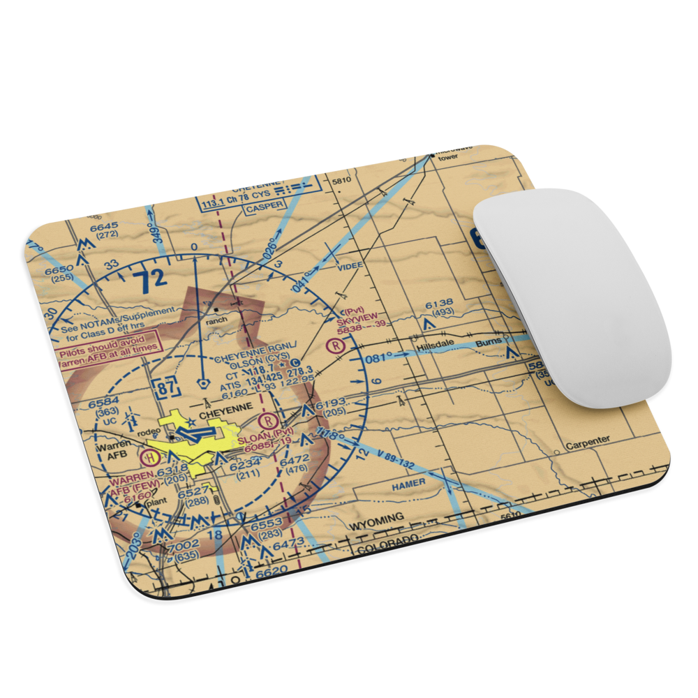Skyview Airpark (WY05) VFR Sectional Mouse Pad 