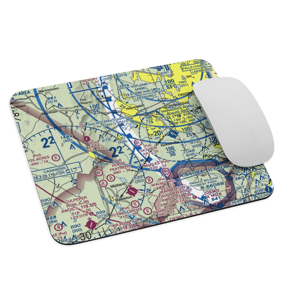 Skyview Airport (51VA) VFR Sectional Mouse Pad 