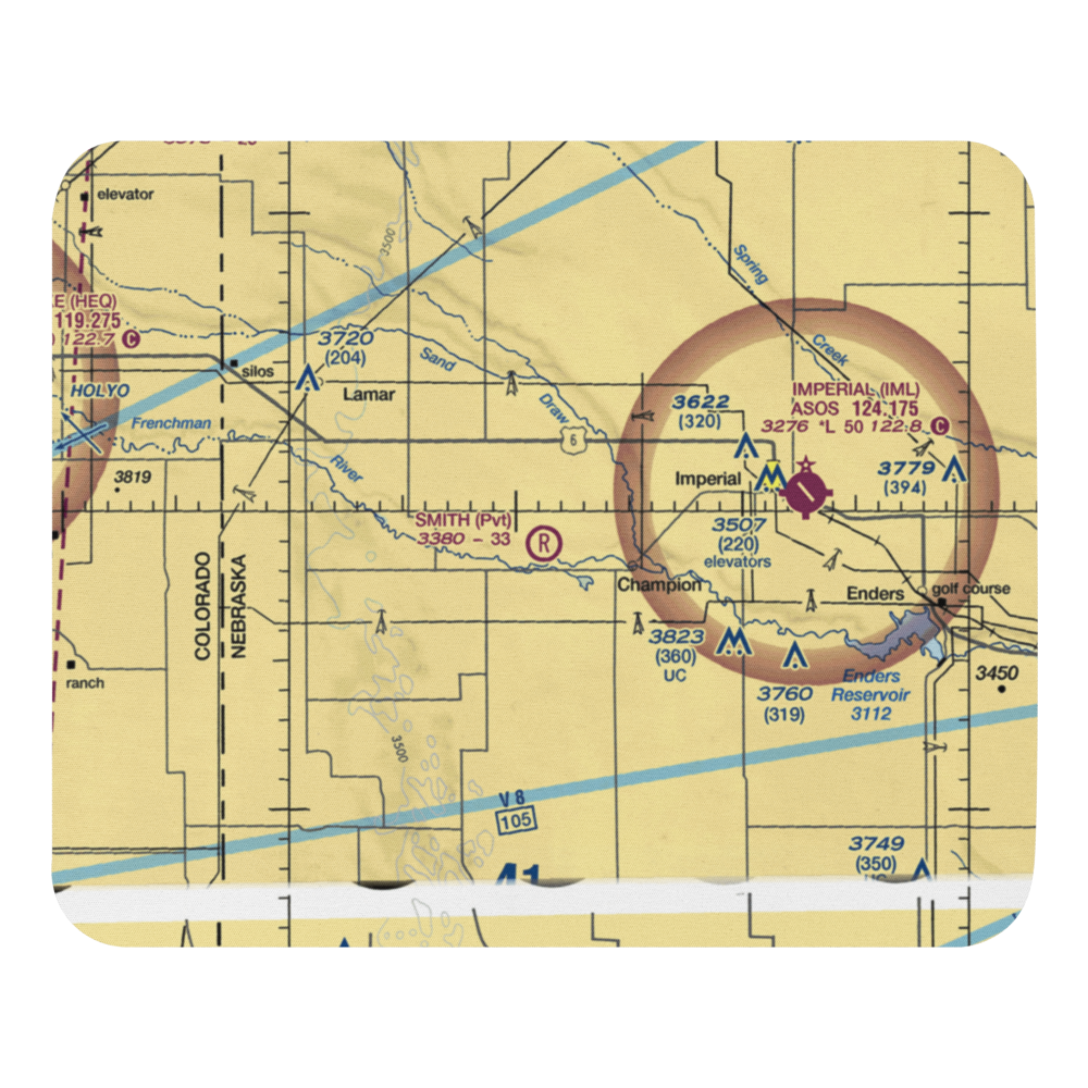 Smith Field (8NE3) VFR Sectional Mouse Pad 