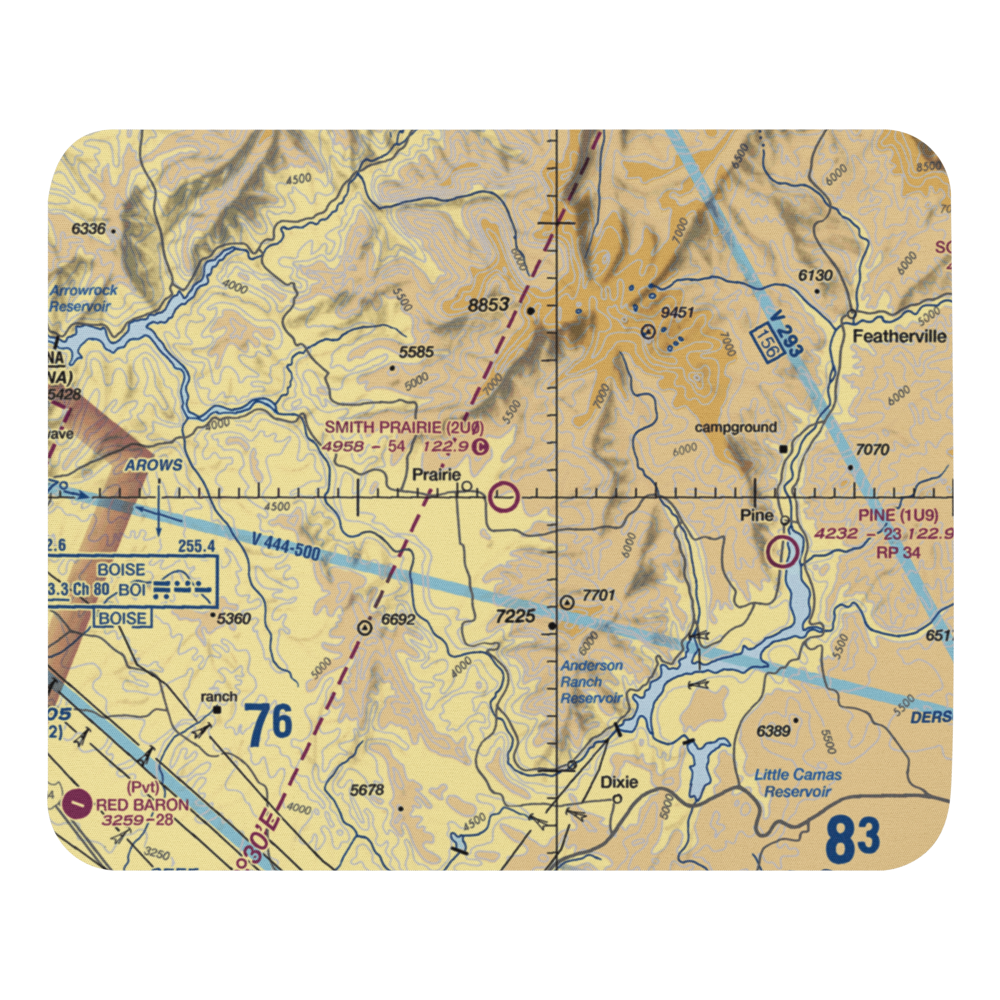 Smith Prairie Airport (2U0) VFR Sectional Mouse Pad 
