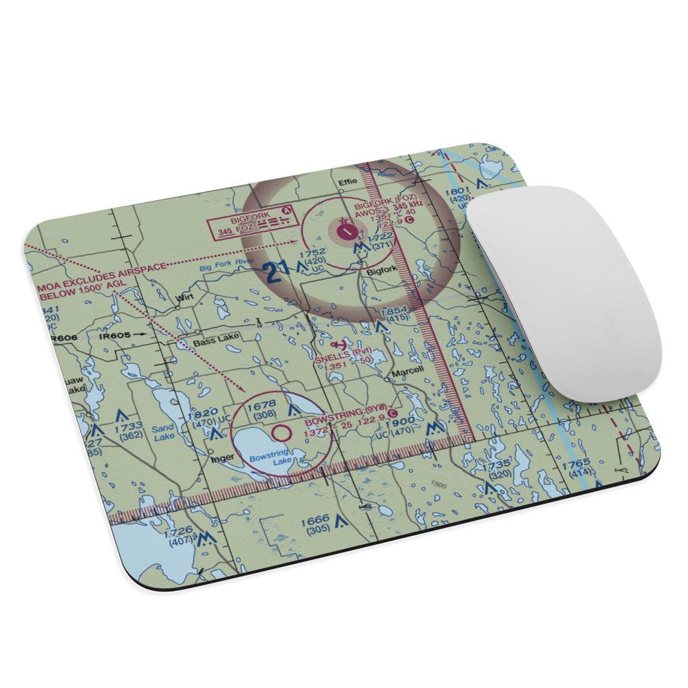 Snell's Seaplane Base (MN73) VFR Sectional Mouse Pad 