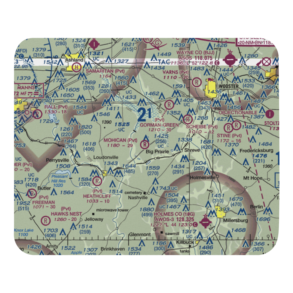 Snoddy Air Strip (34OI) VFR Sectional Mouse Pad 