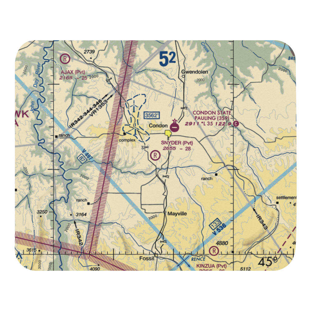 Snyder Ranch Airport (OR48) VFR Sectional Mouse Pad 