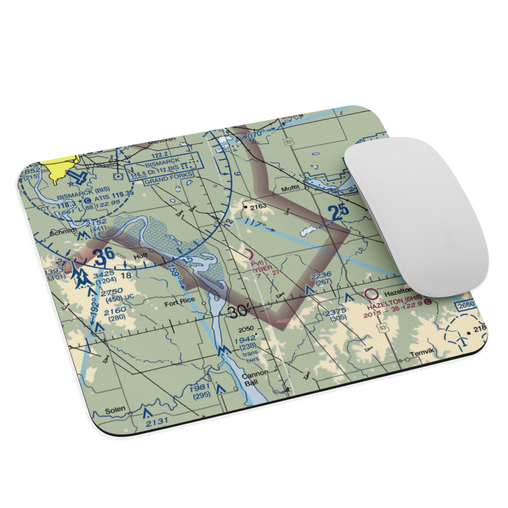 Snyders Airport (ND12) VFR Sectional Mouse Pad 