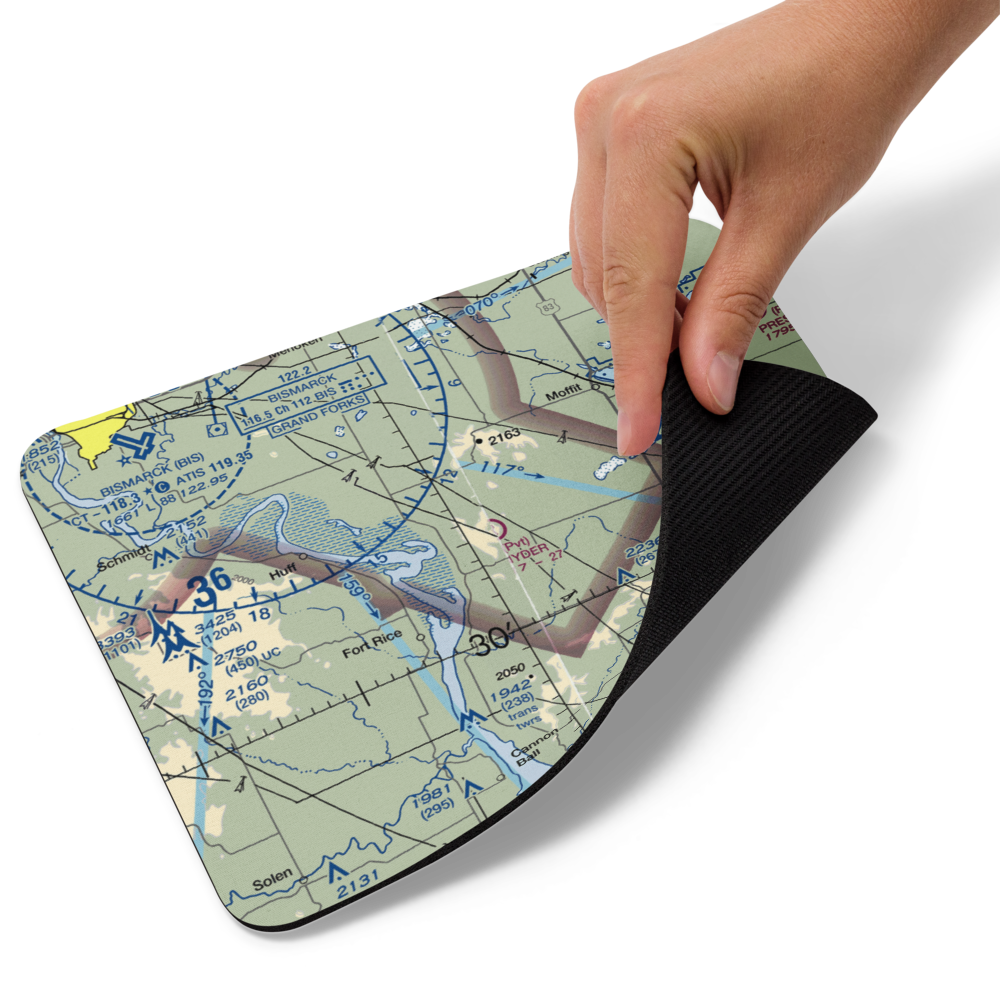 Snyders Airport (ND12) VFR Sectional Mouse Pad 