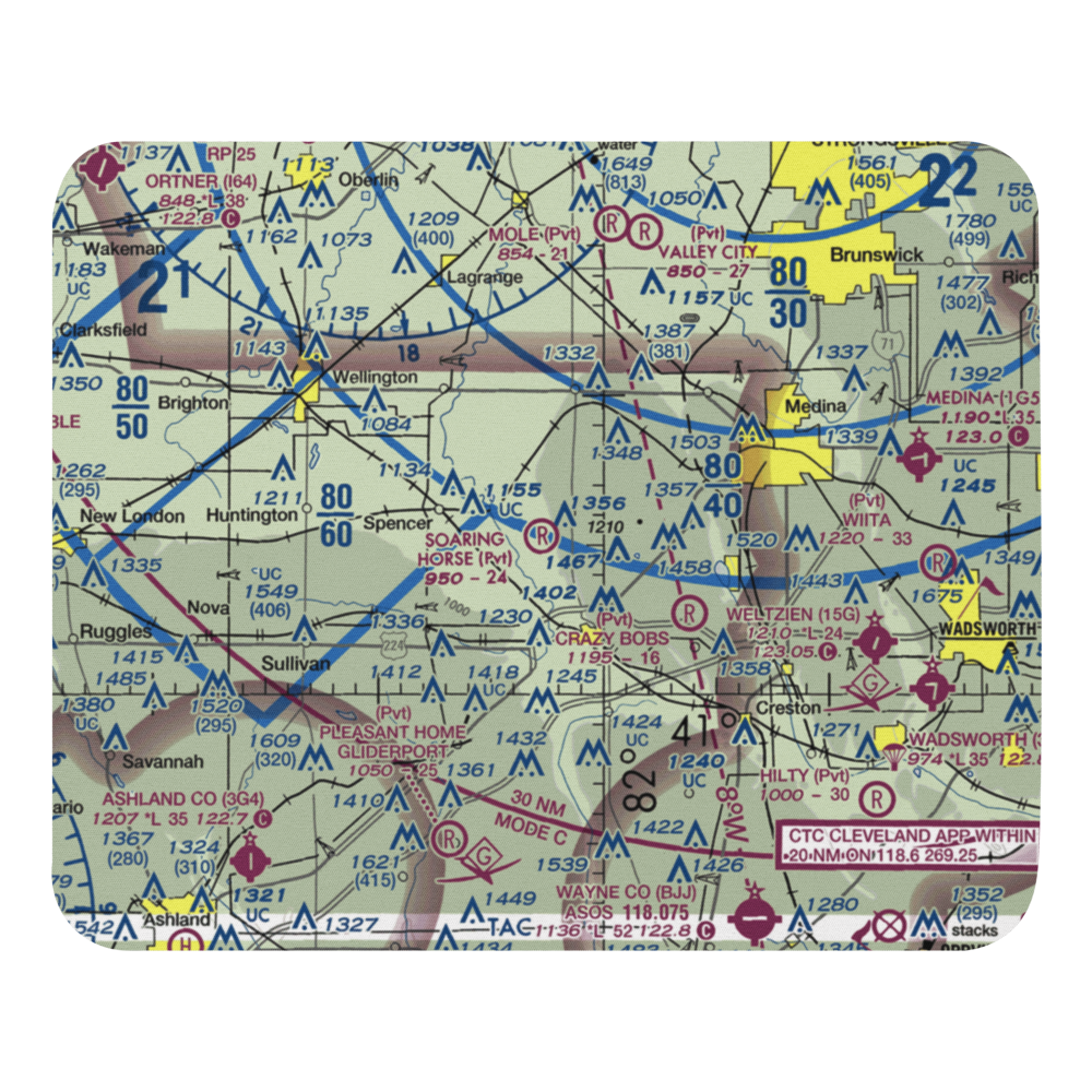 Soaring Horse Airport (33OI) VFR Sectional Mouse Pad 