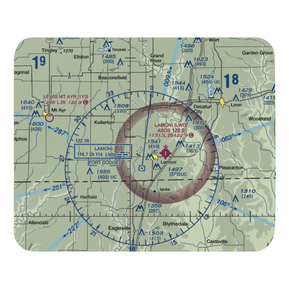 Solly's Strip Ultralightport (IA44) VFR Sectional Mouse Pad 