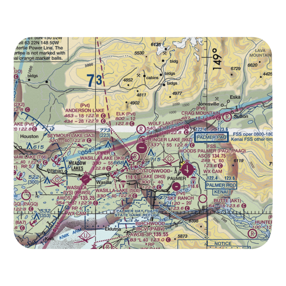 Soloy Strip (87AK) VFR Sectional Mouse Pad 